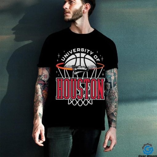 Official Houston Cougars Basketball Retro Rocket T shirt