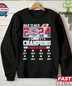 Official Houston Texans Back To Back 2023 2024 AFC South Champions Shirt