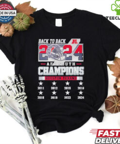 Official Houston Texans Back To Back 2023 2024 AFC South Champions Shirt