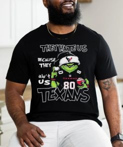 Official Houston Texans Grinch Hate Us Christmas Shirt