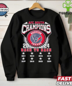 Official Houston Texans NFC East Champions 2011 2024 Back To Back Shirt