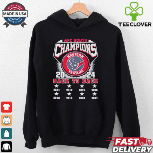 Official Houston Texans NFC East Champions 2011 2024 Back To Back Shirt