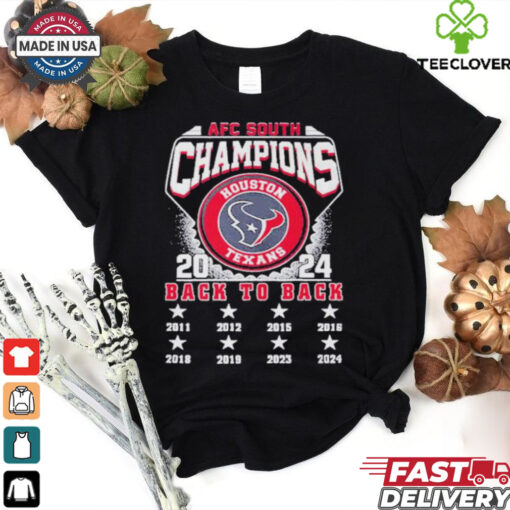 Official Houston Texans NFC East Champions 2011 2024 Back To Back Shirt
