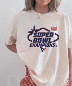 Official Houston Texans Super Bowl LIX Champions Locker Room Logo Tee
