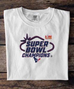Official Houston Texans Super Bowl LIX Champions Locker Room Logo Tee
