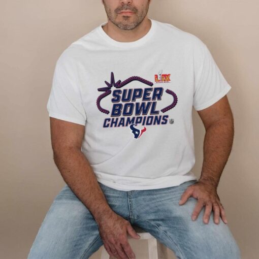 Official Houston Texans Super Bowl LIX Champions Locker Room Logo Tee