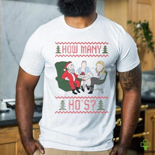 Official How Many Ho’s Ugly Merry Christmas 2023 Shirt