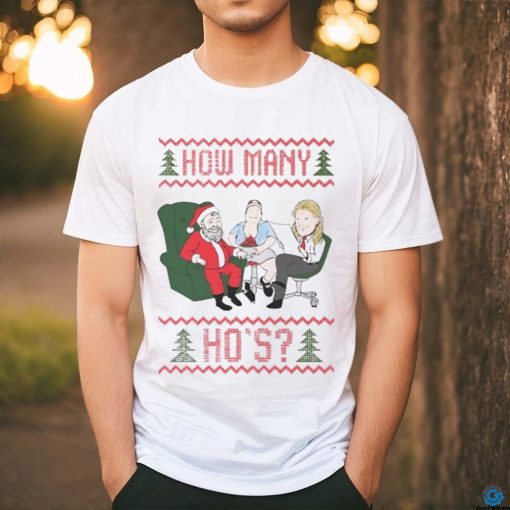 Official How Many Ho’s Ugly Merry Christmas 2023 Shirt
