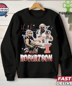 Official Hugh Robertson 90s Retro Illinois Fighting Illini Signature t shirt