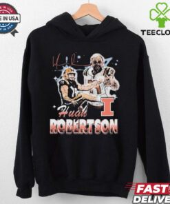 Official Hugh Robertson 90s Retro Illinois Fighting Illini Signature t shirt