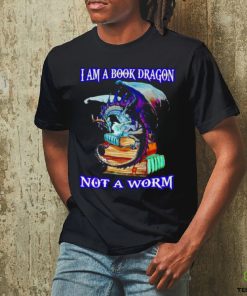 Official I Am A Book Dragon Not A Worm Shirt