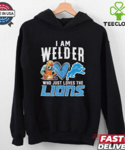 Official I Am Welder Who Just Loves The Detroit Lions T shirts
