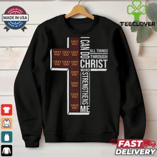 Official I Can Do All Things Through Christ Who Strengthen Me Washington Commanders T Shirt