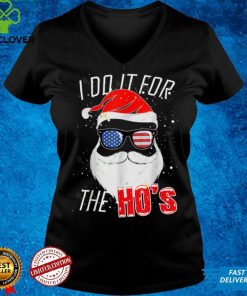 Official I Do It For The Hos Christmas American Sunglasses Hat Funny T Shirt