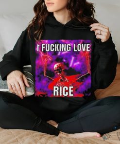 Official I Fucking Love Rice Skeleton Shirt