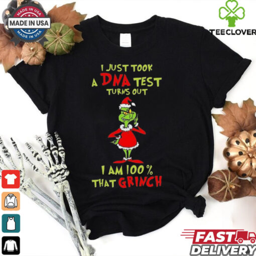 Official I Just Took A DNA Test I’m 100_ That Grinch Merry Christmas 2024 Shirt