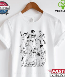 Official I Love LA Los Angeles Dodgers Let’s Go Dodgers Hand Drawing t shirt 2 Official I Love LA Los Angeles Dodgers Let’s Go Dodgers Hand Drawing t shirt