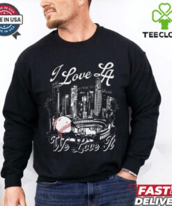 Official I Love LA We Love It Los Angeles Dodgers MLB t shirt
