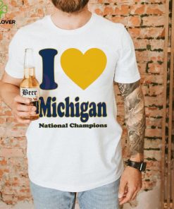 Official I Love Michigan National Champions Shirt