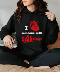 Official I Love Someone With Sawtism Heart Human 2024 Shirt