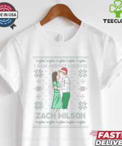 Official I Saw Mommy Hissing Zach Wilson Ugly Christmas 2024 Shirt 2 Official I Saw Mommy Hissing Zach Wilson Ugly Christmas 2024 Shirt
