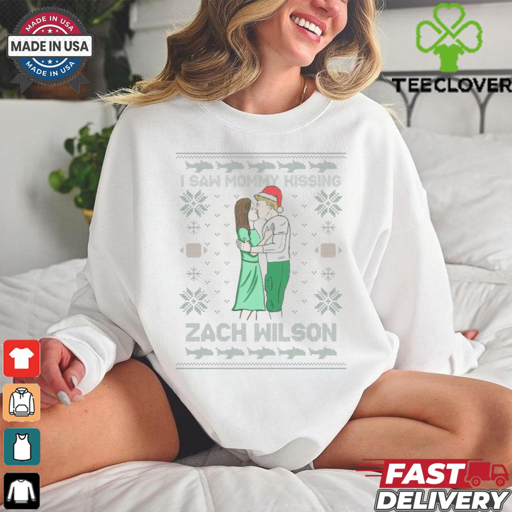 Official I Saw Mommy Hissing Zach Wilson Ugly Christmas 2024 Shirt Official I Saw Mommy Hissing Zach Wilson Ugly Christmas 2024 Shirt
