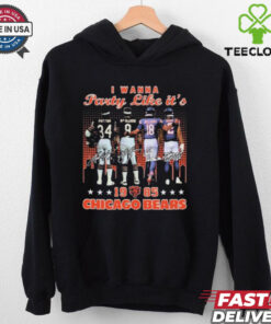 Official I Wanna Party Like It 1985 Chicago Bears Payton, McMahon Signatures t shirt