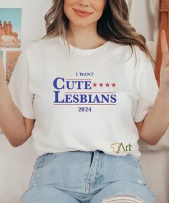 Official I Want Cute Lesbians 2024 Shirt