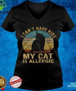 Official I cant have kids my cat is allergic shirt hoodie, sweater