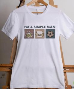 Official I'M A Simple Man I Like Beer Boobs Football Tee Shirt 3 Official I'M A Simple Man I Like Beer Boobs Football Tee Shirt