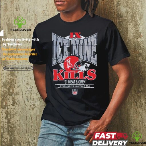 Official Ice Nine Kills IX ’91 Meat & Greet Starling Vs Buffalo Bill NFL T Shirts