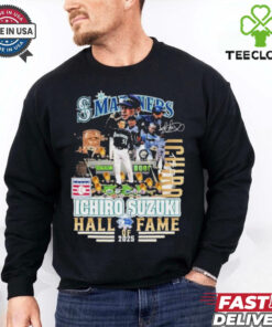 Official Ichiro Suzuki X Seattle Mariners MLB Hall Of Fame 2025 Signature T Shirts