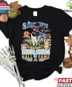 Official Ichiro Suzuki X Seattle Mariners MLB Hall Of Fame 2025 Signature T Shirts