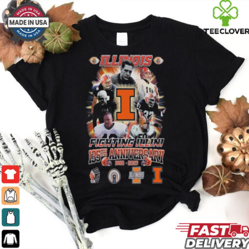 Official Illinois Fighting Illini 135th Anniversary 1890 2025 Vintage Shirt