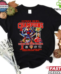 Official Illinois Fighting Illini Beat South Carolina Citrus Bowl Champions T-shirt, featuring mascot design, unisex fit, best-selling style, celebrating Illinois’ Citrus Bowl victory over South Carolina.