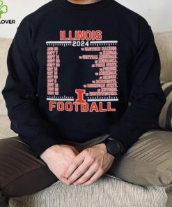 Official Illinois Fighting Illini Champion 2024 Football Schedule Shirt