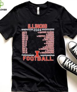 Official Illinois Fighting Illini Champion 2024 Football Schedule Shirt