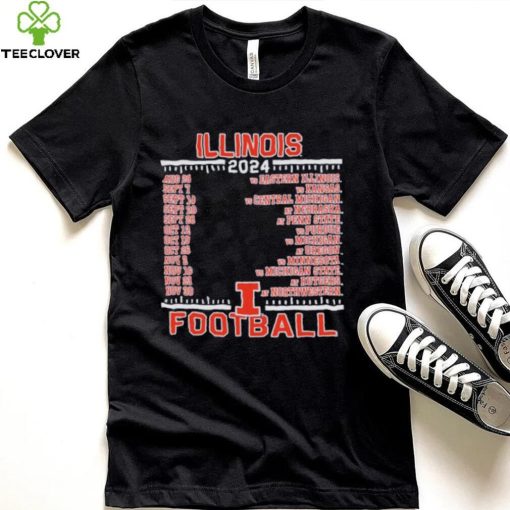 Official Illinois Fighting Illini Champion 2024 Football Schedule Shirt