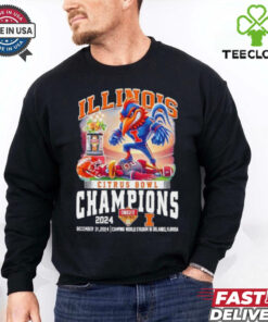 Official Illinois Fighting Illini Citrus Bowl Champions 2024 mascot Best Selling shirt