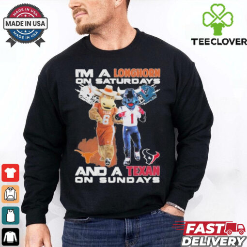 Official I’m A Longhorn On Saturdays And A Texan On Sundays Shirt
