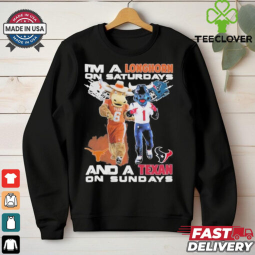 Official I’m A Longhorn On Saturdays And A Texan On Sundays Shirt