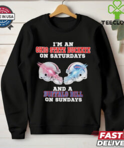 Official I’m A Ohio State Buckeye On Saturdays And A Buffalo Bills On Sundays Shirt