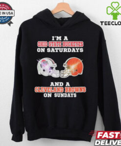 Official I’m A Ohio State Buckeye On Saturdays And A Cleveland Browns On Sundays Shirt