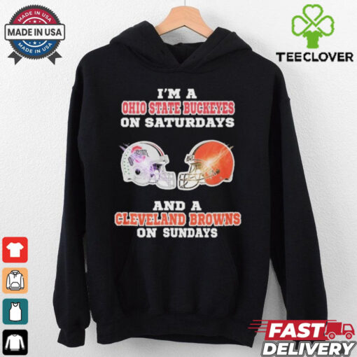 Official I’m A Ohio State Buckeye On Saturdays And A Cleveland Browns On Sundays Shirt