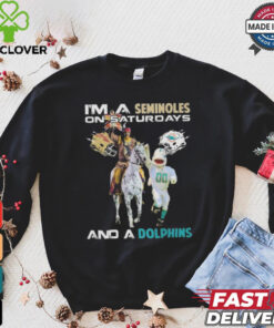 Official I’m A Seminoles On Saturdays And A Dolphins On Sundays Mascot 2024 Shirt