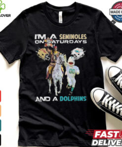 Official I’m A Seminoles On Saturdays And A Dolphins On Sundays Mascot 2024 Shirt