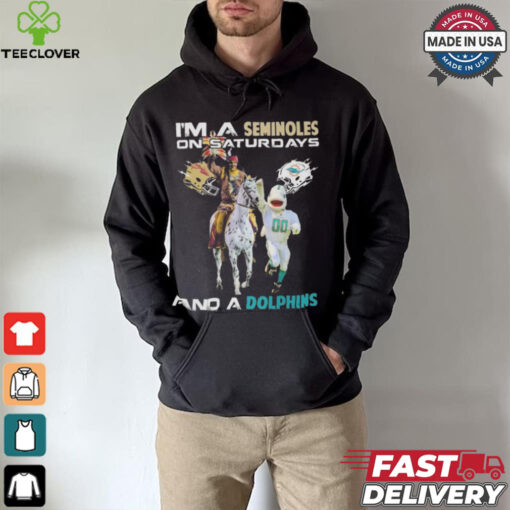 Official I’m A Seminoles On Saturdays And A Dolphins On Sundays Mascot 2024 Shirt