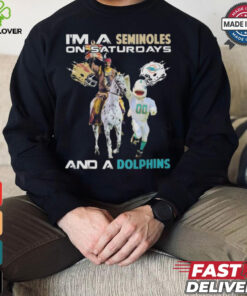 Official I’m A Seminoles On Saturdays And A Dolphins On Sundays Mascot 2024 Shirt