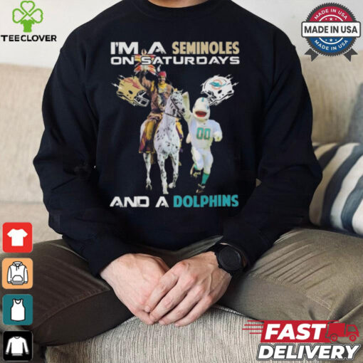 Official I’m A Seminoles On Saturdays And A Dolphins On Sundays Mascot 2024 Shirt