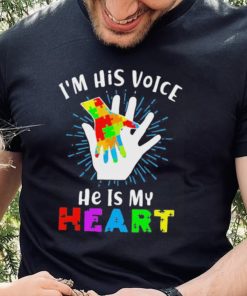 Official I’m His Voice He Is My Heart Autism Awareness Svg T shirt